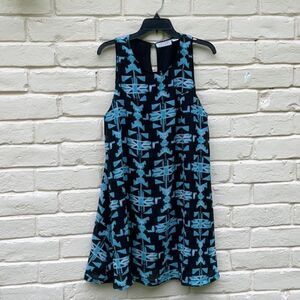 Pink Cattlelae Blue/Black Top, Size-L